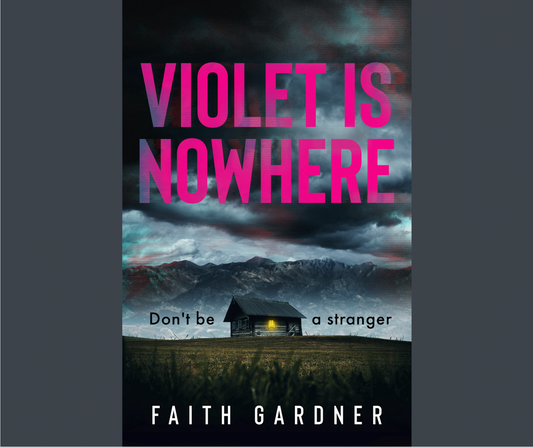 VIOLET IS NOWHERE signed paperback book